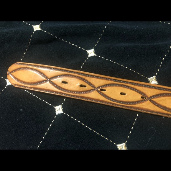 Vintage Western cowhide leather belt 30 - Picture 6 of 6